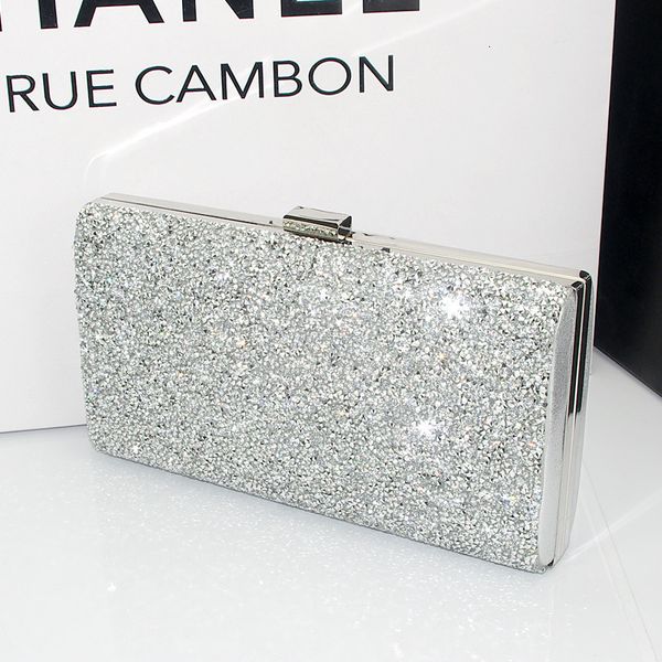 

evening bags silver crossbody purse luxury clutch party diamond handbags for women designer shoulder weddings ladies hand 230504