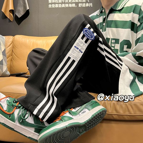 

men's pants streetwear style men hip hop sweatpants harem joggers trousers 230428, Black