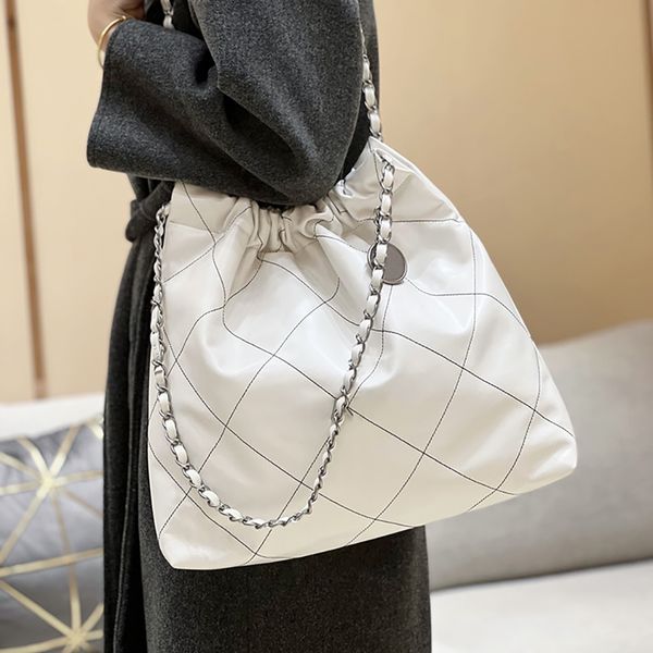 

designer crossbody bag luxury tote bag handbag genuine leather garbage bag 42cm level replication shoulder bag with box ch017