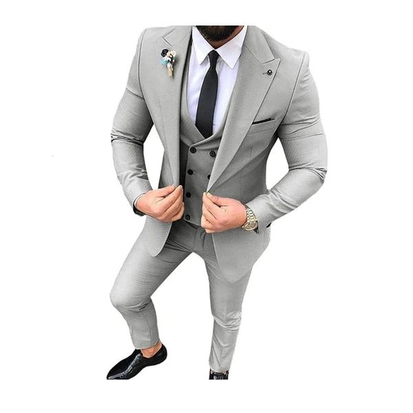 

men's suits blazers men's suits 3 pcs notch lapel slim fit blazer casual prom terno men tuxedos for wedding fashion jacketvestpant, White;black
