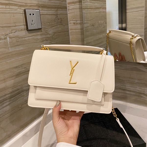 

fashion designer cross body woman shoulder bag handbag purse wallet original dust bags genuine leather women messenger chain 10