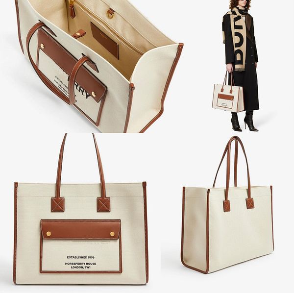 

tote handbag 7a quality burberrry bag luxury crossbody shoulder luggage designer large beach travel bag fashion summer shop canvas nylon clu