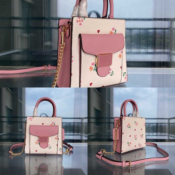 

cobag evening bags leather shoulder designer handbag woman ladies totes handbags purses small tote fashion brand crossbody pink floral heart