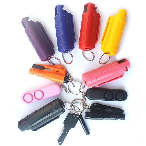 

portable self-defense keychain plastic spray shell supplies keychain for women