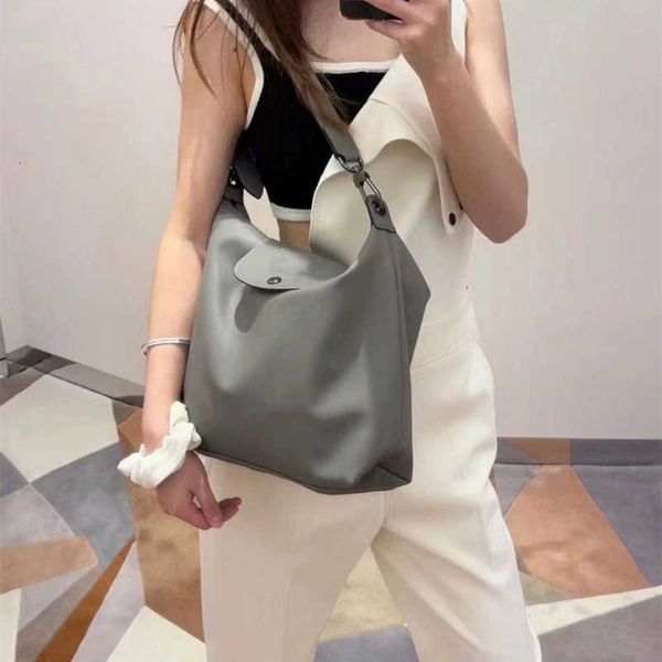 

Leather Casual Spring Small 2023 Handheld Large One Shoulder Hobo and Underarm Capacity Premium Soft Women Bag, Sheepskin new one shoulder grey