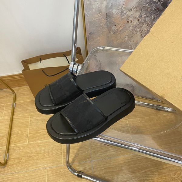 

summer beach sandals designer shoes casual fashion leather shoes belt buckle thick heel heels 0420, Black