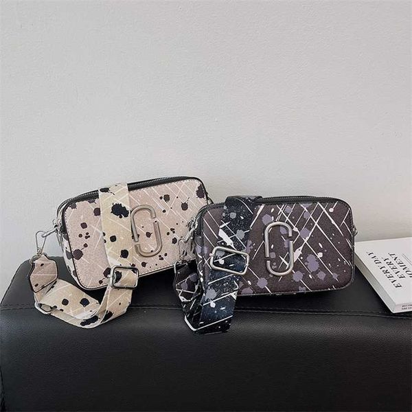 

14% off 2023 handbag spotted graffiti new simple fashion cross shoulder small square women's camera bag