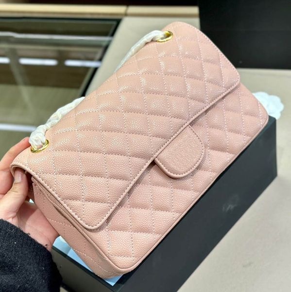 

designer bag crossbody handbag women messenger totes luxury purse caviar lines chain bags brand flap wallet classic green genuine leather sa