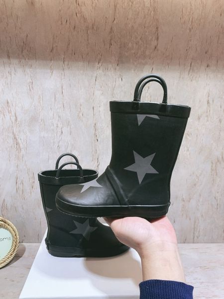 

rain boots 2023 parentchild rain boots 230504, Black;red