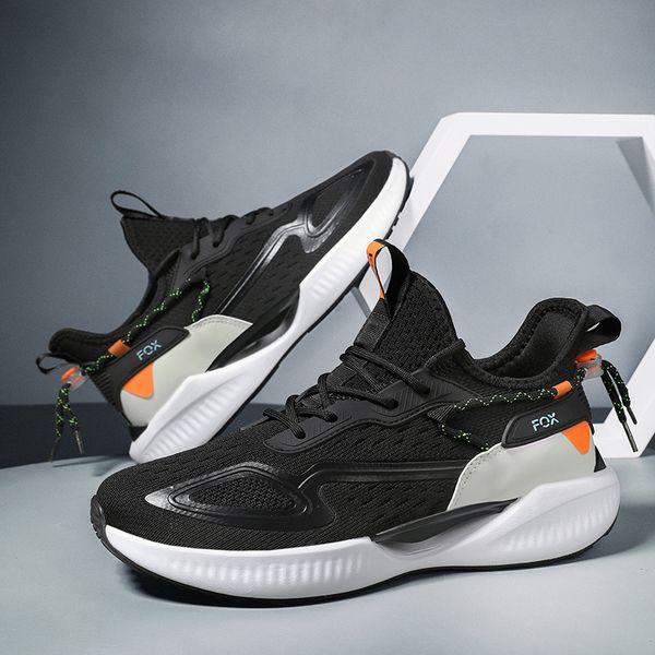 

non-slip ankle boots fashion sneakers outdoor breathable running shoes men classic casual shoe lightweight big size shoes, Black