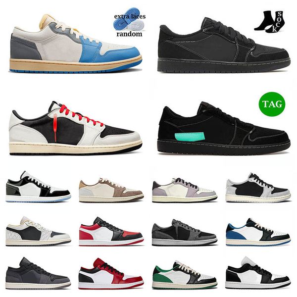 

jumpman 1 1s low mens basketball shoes black phantomreverse mocha dark pine green starfish true blue wolf grey tear away silver bred toe wom