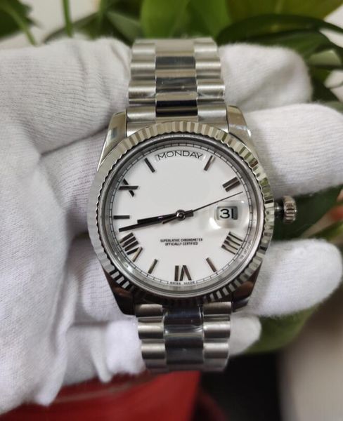 

bp mens watches 41mm 228236 blue dial lambo cal.2813 movement mechanical automatic men's wristwatches, Slivery;brown