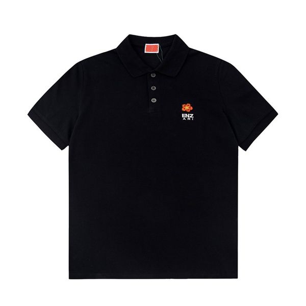 

1 new fashion london england polos shirts mens designers polo shirts high street embroidery printing t shirt men summer cotton casual t-shir, White;black