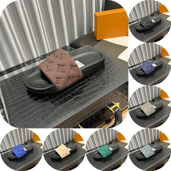 

10model new luxurious men thick bottom slippers platform bathroom slides non slip trend designer shoes ladies mule shoes female flip flops s, Black