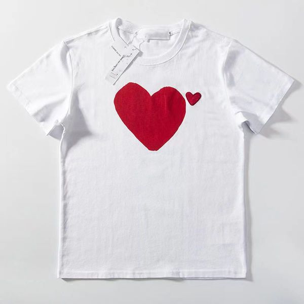 

play fashion mens t-shirts designer red heart shirt casual tshirt cotton embroidery short sleeve summer t-shirt 26 e0jf, White;black