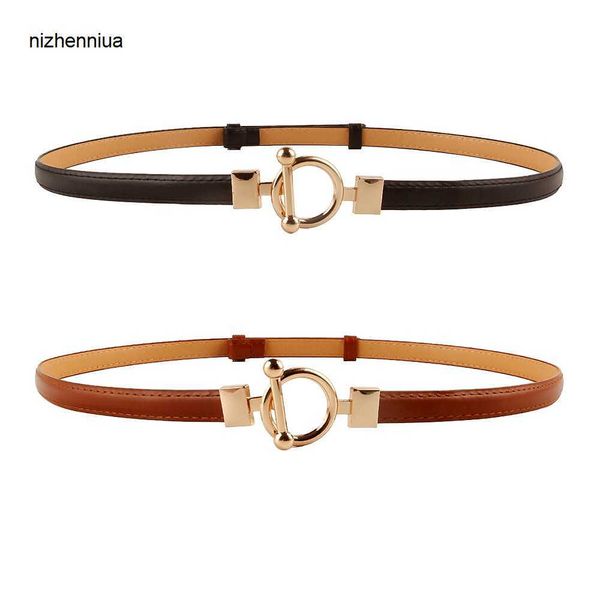 

hermm luxury belt new buckle thin waistband decorative dress fashionable and versatile suit small for women no punching adjustable, Silver