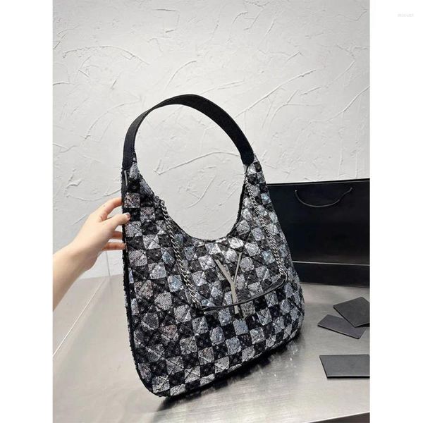 

backpack style icare totes shopping quilted canvas large capacity designer shoulder tote bag with chain coin wallet shopper handbags