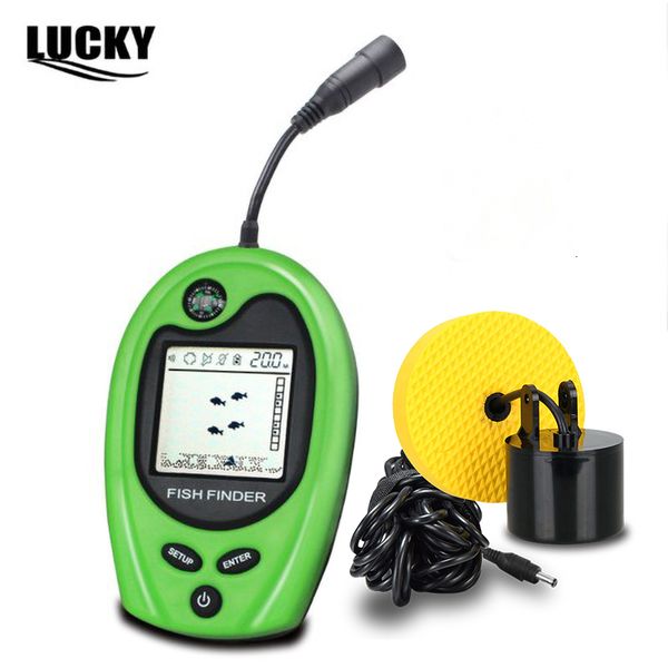 

fish finder lucky fish finder portable sonar transducer ffc11081 alarm 100m lure echo sounder alarm transducer lake sea fishing displaypor 2