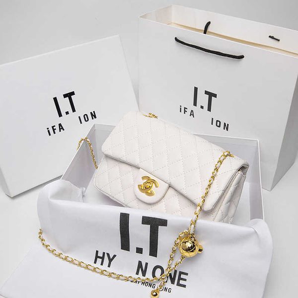 

55% off purses online sheepskin high-end golden ball chain new and versatile lingge small square bag goods ap3