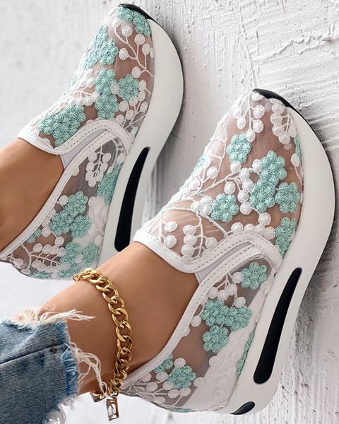 

platformwomensportshoesmeshbreathablesneakers2023summernewcasualsandalsrunningbeachrockingdanceshoessize42, Black