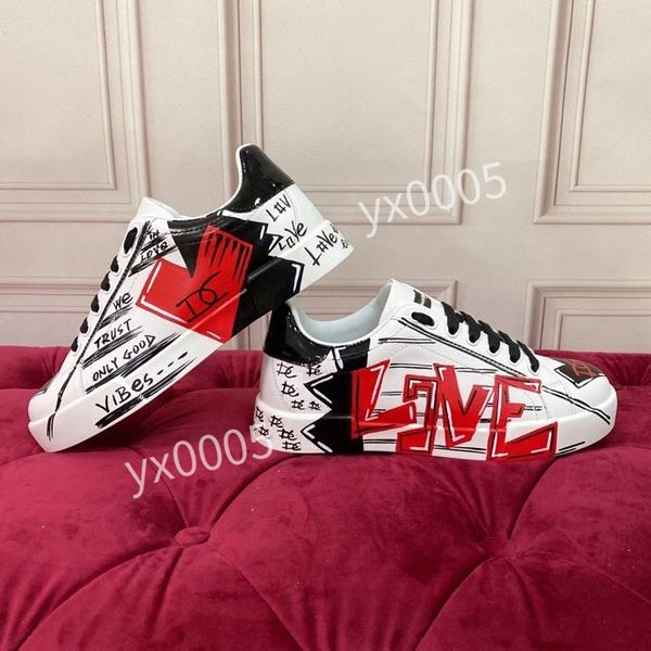 

2023brand designer womens casual shoes white black sneakers leather trainer printed platform trainers shoes