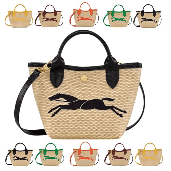 

women weave longchammp tote crossbody bag lady mini pochette mens handbags straw canvas designer large clutch bags luxury travel shopping sh