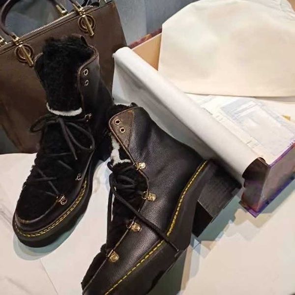 

beaubourg designer ankle boot women winter calf lea ther shearling hiking boots black wool lining martin desert booties canvas chunky platfo