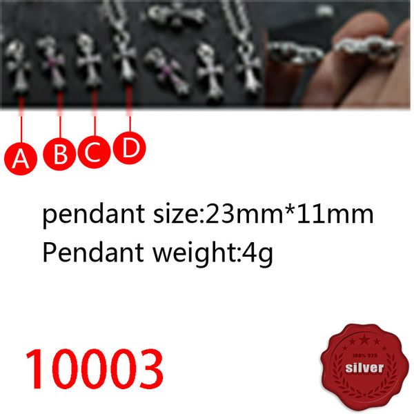 

10003 hip hop s925 sterling silver cross flower pendant couple personalized diamond embedding creative jewelry retro punk hip hop pendant