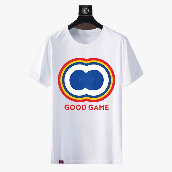 

new2023 guu luxury designer t-shirt brand t-shirt clothing printed short sleeve spring and summer tide men's and women's t-shirts, White;black