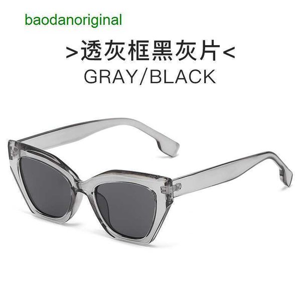 

burbrerys designer sunglasses fashionable new with the same cat eye small frame avantgarde light luxury sunglasses ins internet celebrity ru, White;black