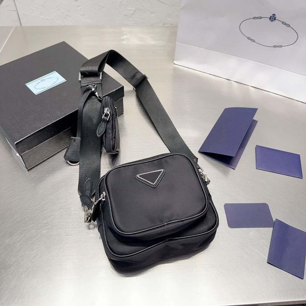

designer bag hobo bags luxury crossbody bags 2005 p nylon chest pack two in one bag for women and men