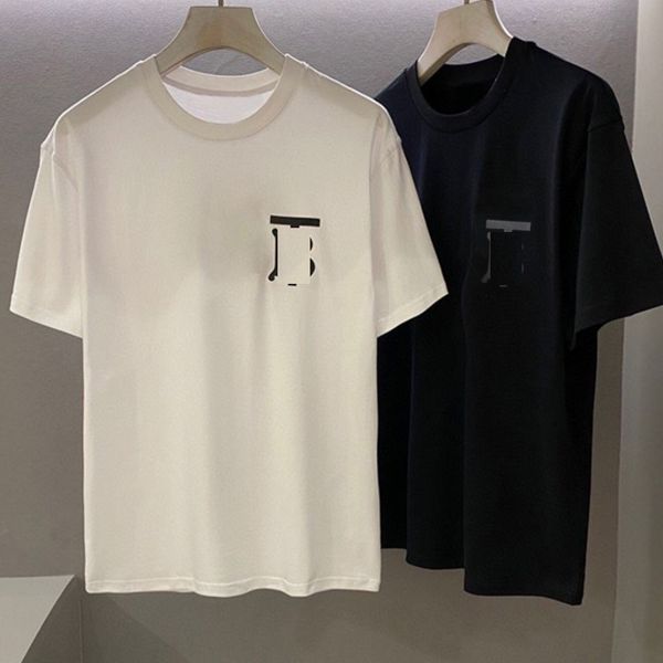 

23ss men's t-shirts designer bags luxury men's tees wear summer round neck sweat absorbing short sleeves outdoor breathable cotton, White;black