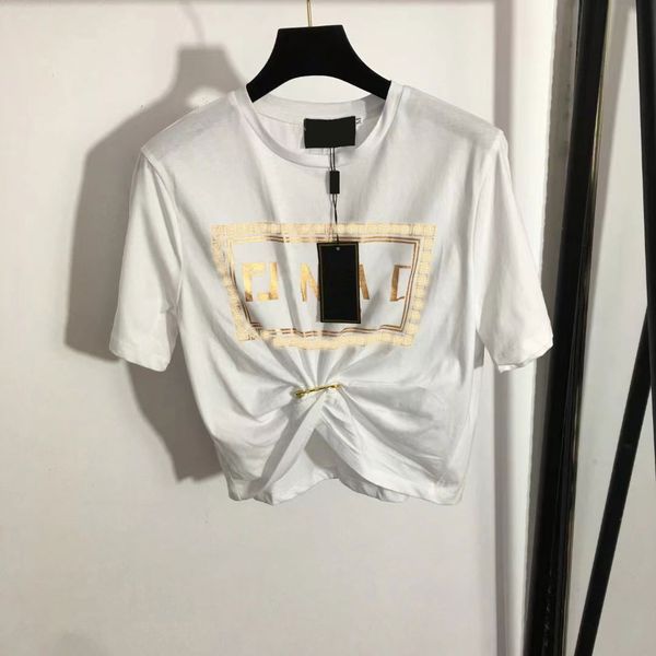 

designers t-shirts fashion t shirts mens women hardware decoration leaves letter shirt casual joker white cotton short sleeve tide brand ver