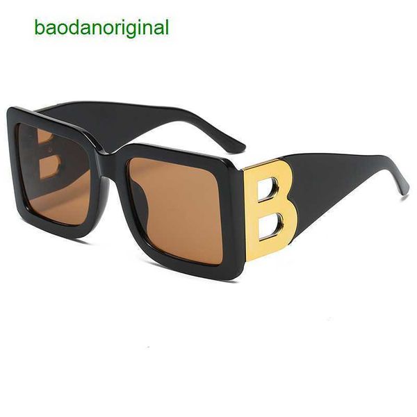 

burbrerys designer sunglasses 2023 new large frame square sunglasses b letter female personalized fashion glasses 2748, White;black