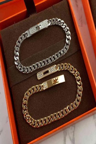 

luxury designer goldplated european style full diamond pig nose bracelet for ladies girlfriends fashion light jewelry gifttrbcateg6350421, Black