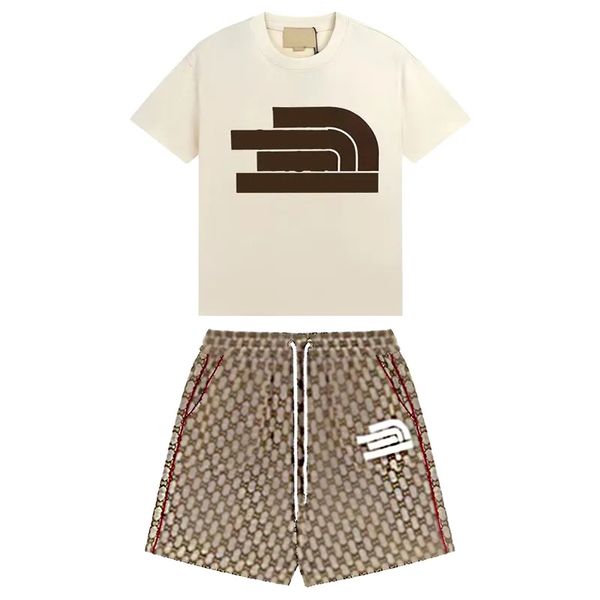 

r tee mens shorts khaki mens pants luxury sport t shirt 2023 summer womens short hip hop trend pure breathable letter printing tracksuit clo, White;black