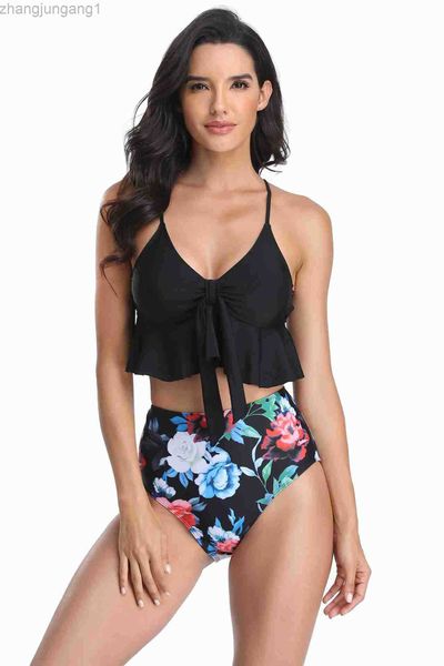 

designer bikini 2023 new swimsuit split swimsuit waist bikini, White;black