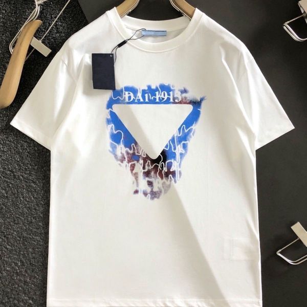 

2023 fashion mens designer pattern print t shirts black style polos t-shirt men women short sleeve tees m-4xl .pd000, White;black
