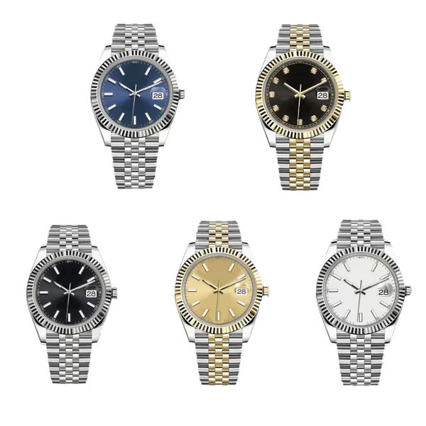 

women mens watch fashion datejust designer watch 36/41mm holiday gift full stainless steel montre homme mechanical watches sb022 c23, Slivery;brown