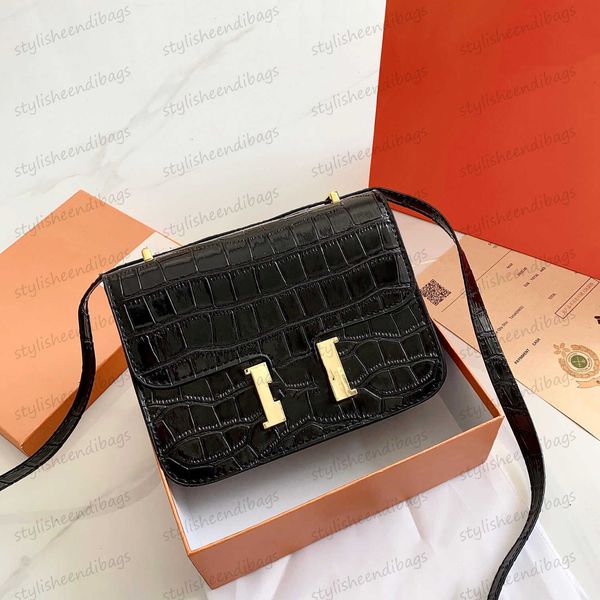 

stylisheendibags fashion alligator pattern shoulder bag womens flap crossbody tote famous shoulder purses genuine leather calfskin handbags1