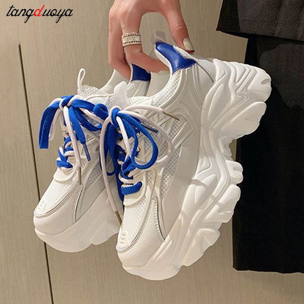 

whiteshoesplatformhiddenheelssneakersforwomenbreathablemeshplatformsportsshoeswomanheightincreasingcasualshoes, Black