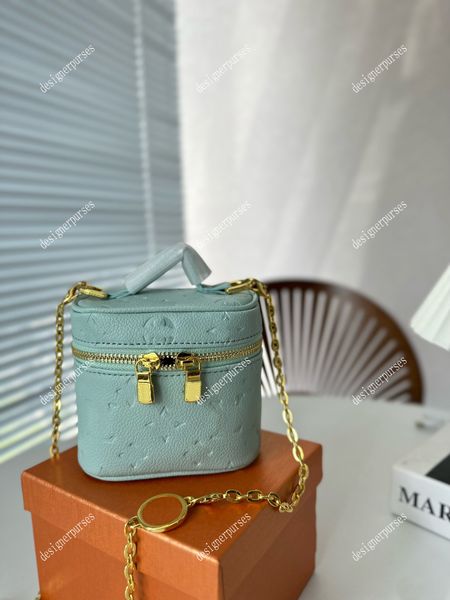 

tz lady cosmetic case women designer toiletry travel pouch ladies purses mini makeup bag fashion embossed zipper handbags shoulder bags chai