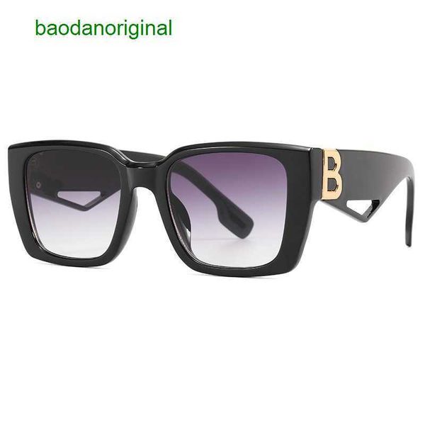 

burbrerys designer sunglasses 2023 new fashion large frame sunglasses b style decorative hollow personalized ink big foot dual control switc, White;black
