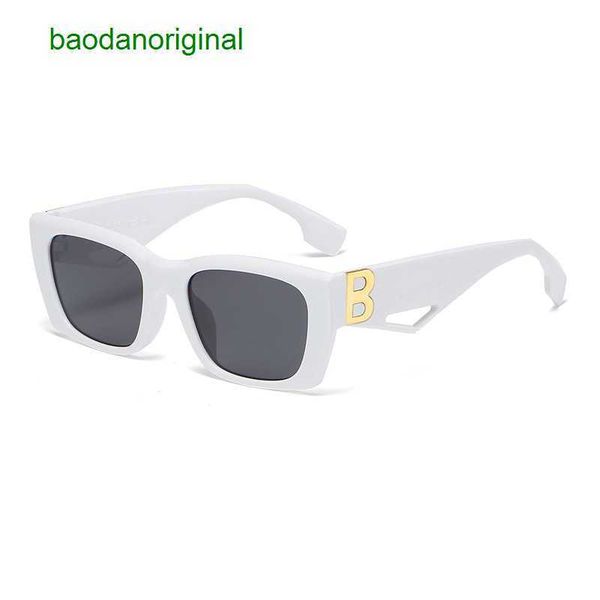 

burbrerys designer sunglasses 2023 new personalized sunglasses letter b accessories square small frame hollow uiww, White;black