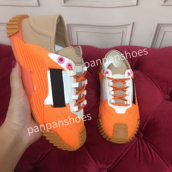 

brand casual shoes women designer leather lace-up sneaker fashion lady flat running letters shoes platform gym sneakers, Black