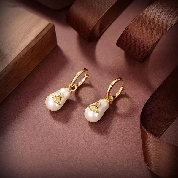 

gold hoop earrings new open pearl pendant earrings, Golden