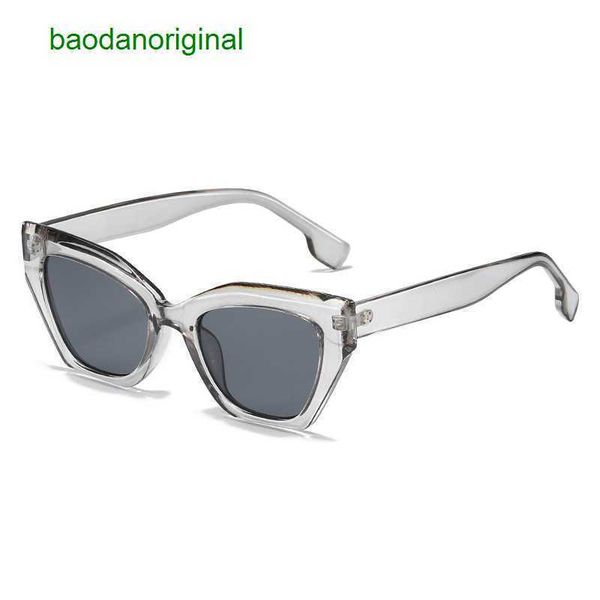 

burbrerys designer sunglasses fashionable new with the same cat eye small frame avantgarde light luxury sunglasses ins internet celebrity ru, White;black