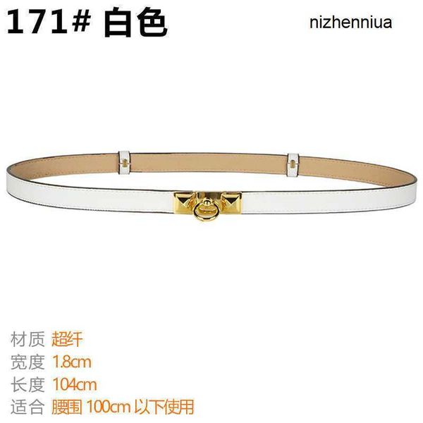 

hermm luxury belt non perforated women s genuine leather buckle simple and versatile decoration matching skirt jeans cool ins style 47ab, Silver