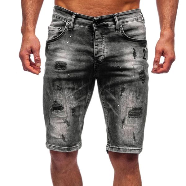

men's shorts summer brand mens jeans denim shorts cotton cargo shorts big pocket loose baggy wide leg embroidery beach boardshort 23050, White;black