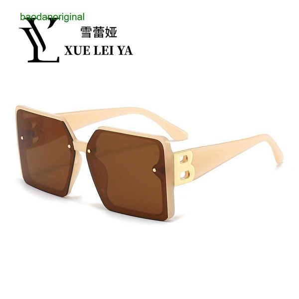 

burbrerys designer sunglasses fashionable b large frame sunglasses personalized outdoor modern street glasses versatile for men and women fa, White;black